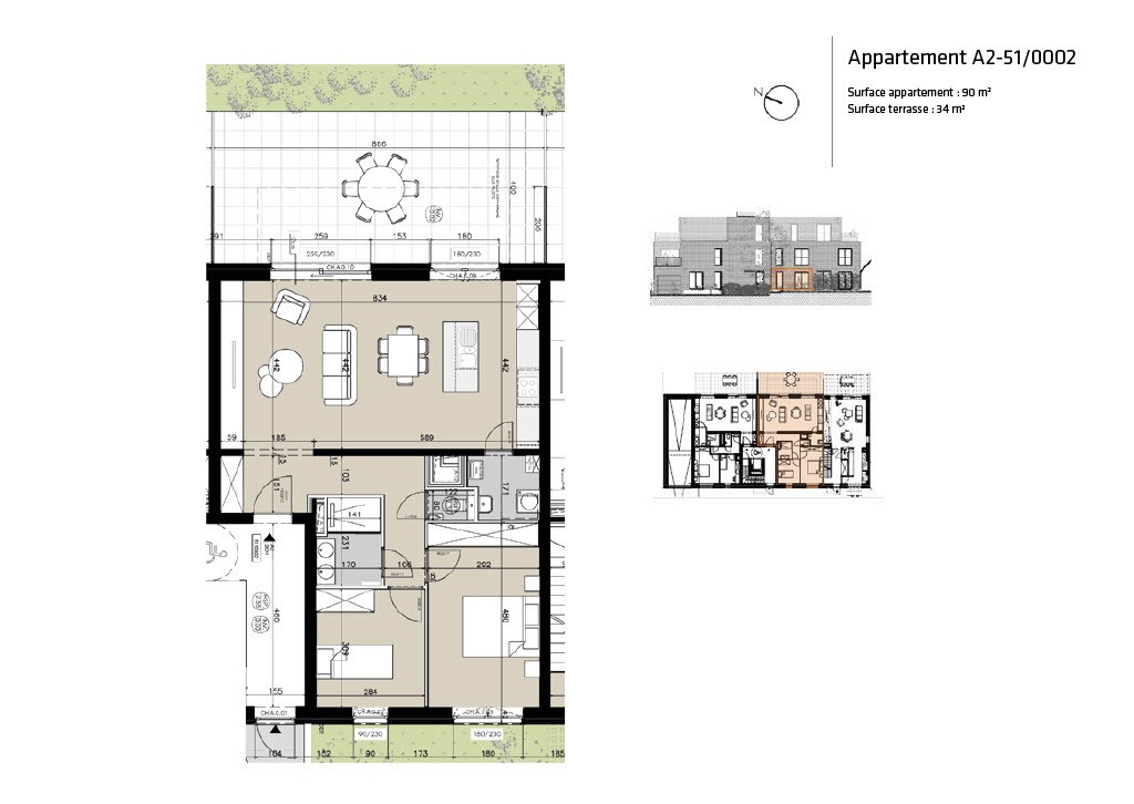 Appartement te koop in Mont-Saint-Guibert met 2 slaapkamers - foto 2