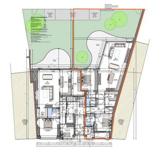 In deze stijlvolle residentie op het gelijkvloers bevindt zich dit prachtige appartement (116m²) met een privatieve tuin en een ruim terras van 29...