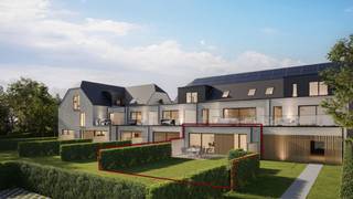 REEDS 60% VERKOCHT - START DER WERKEN 8/2025Gelijkvloers appartement van 89m² met privé tuintje van 90m² met zuiderterras van 14m² in het stijlvolle...
