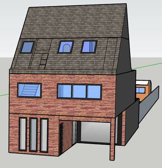 Ontdek deze aantrekkelijke bouwgrond met een perceelbreedte van 7 meter en een diepte van net geen 55 meter. Dankzij de gunstige afmetingen biedt dit perceel tal van mogelijkheden voor het realiseren van een comfortabele gezinswoning.<br /><br />Op het perceel kan gebouwd worden volgens een volume van 17 m x 13 m x 9 m, afgewerkt met een stijlvol zadeldak. Hierdoor krijgt u de kans om een ruime woning te creëren met veel lichtinval en een aangename leefomgeving.<br /><br />De tuin is ideaal georiënteerd op het zuidwesten, zodat u optimaal geniet van zon en lange zomeravonden.<br /><br />De ligging combineert rust en bereikbaarheid: gelegen in een rustige straat, op wandel- en fietsafstand van openbaar vervoer, scholen en lokale winkels. Bovendien bevindt het prachtige bos- en natuurgebied De Inslag zich vlakbij, perfect voor ontspanning, wandelingen en recreatie in het groen.<br /><br />De weergegeven foto’s dienen uitsluitend ter illustratie en tonen een mogelijk voorbeeld van de bebouwing. Deze vormen geen definitief uitgewerkt bouwplan.