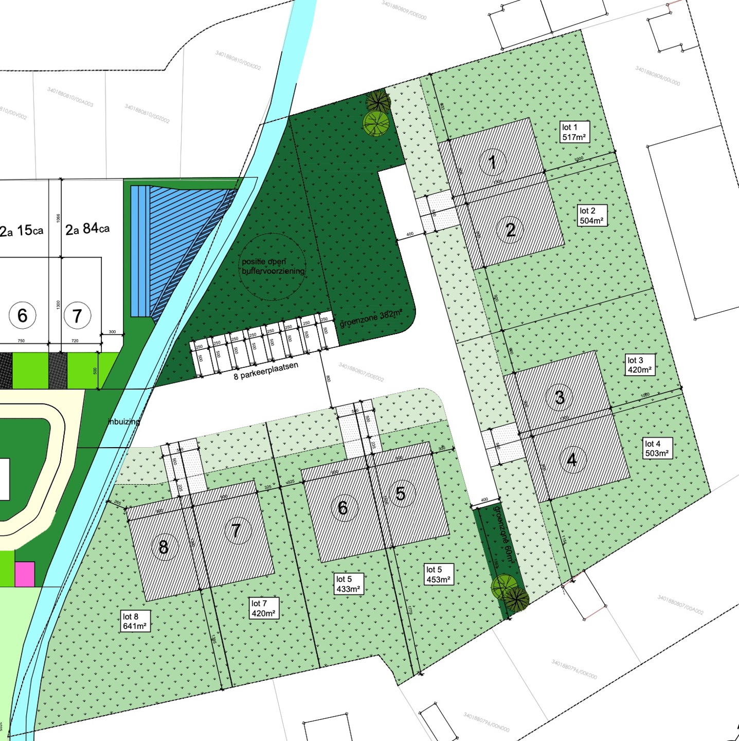 Goedgekeurde VERKAVELING voor 8 loten. - foto 5