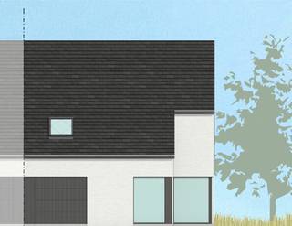 Deze hedendaagse nieuwbouwwoning met zadeldak op lot 71 beschikt over 4 slaapkamers, een vaste trap naar een extra zolderkamer en een inpandige garage.<br /><br />Geniet van een lichtrijke leefruimte door de grote raampartijen en geïnstalleerde open keuken en aansluitende berging. Daarnaast heeft de badkamer een dubbele wastafel, een douche én bad. De woning met vloerverwarming is aangesloten op een warmtenet en ligt in een innovatief en futureproof woonproject met gemeenschappelijke pleinen, groenzones en waterpartijen.<br /><br />Er is ook een e-mobipunt met een elektrische deelauto en pakjesdienst. Het woonproject ligt binnen de ring van Roeselare, op het grondgebied van Hooglede. Er is een vlotte verbinding met de ring rond Roeselare en het centrum van Roeselare. De uiterst vlotte N-Z / O-W-fietsverbinding draagt bij tot een fietsvriendelijke woonbuurt. Op 6 minuten fietsen bereik je het mammoetcentrum van Roeselare.<br /><br />Deze prijs is exclusief kosten en btw, bekijk de ALL-IN prijs voor een volledig afgewerkte en instapklare woning, inclusief alle kosten op onze website. <strong>www.dumobil.be/nl/woonprojecten/projecten/hooglede-nieuwbouwwoningen</strong>. Vraag vrijblijvend info via onze bouwadviseur: Sam Borrey: <strong>sam@dumobil.be</strong> | <strong>0483 210 133</strong>.