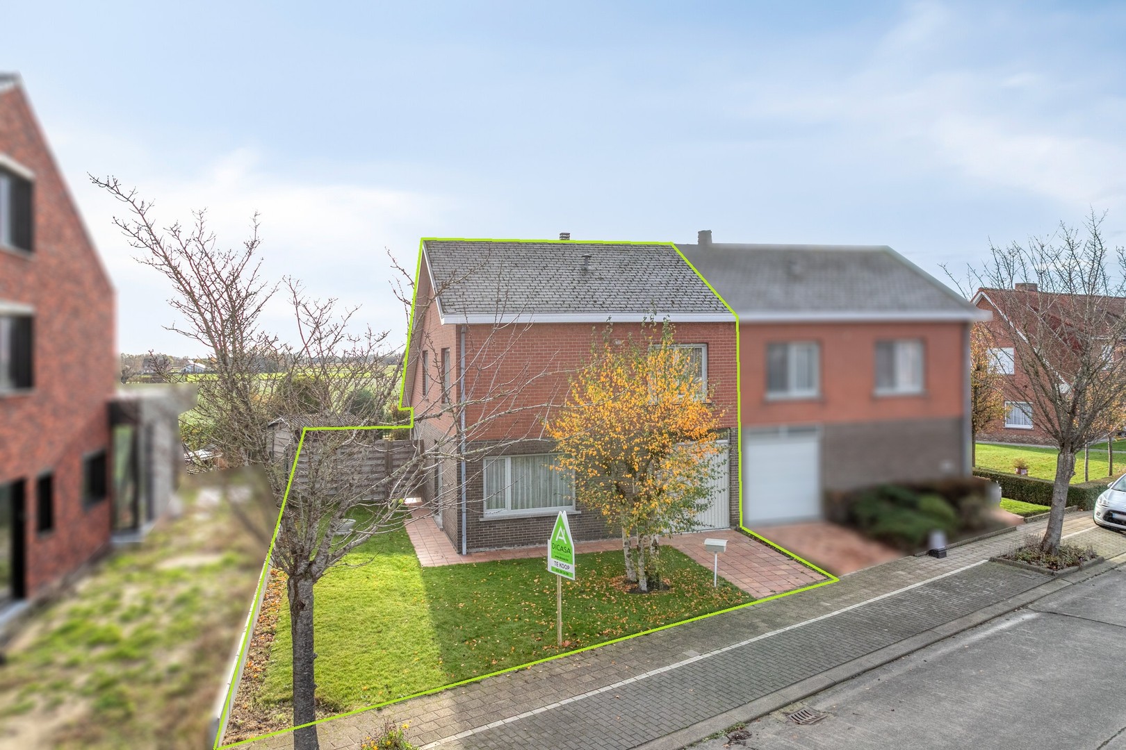 Halfopen woning met prachtig uitzicht op een perceel van 402m² in Roeselare-Beveren - foto 1