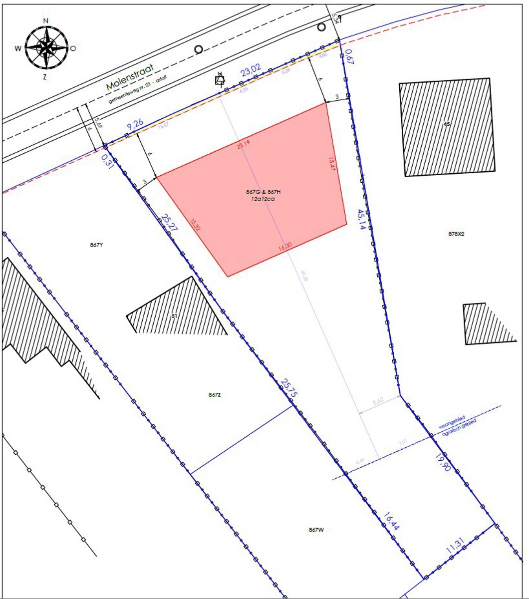 32m - Bouwgrond OB of 2 HOB - Z-oriëntatie - tweewoonst - foto 2