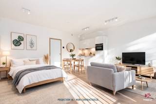 Prachtige studio te koop in UNIQ! Deze studio, met een oppervlakte van 54m², beschikt over een praktisch SLAAPHOEK en geniet van een...