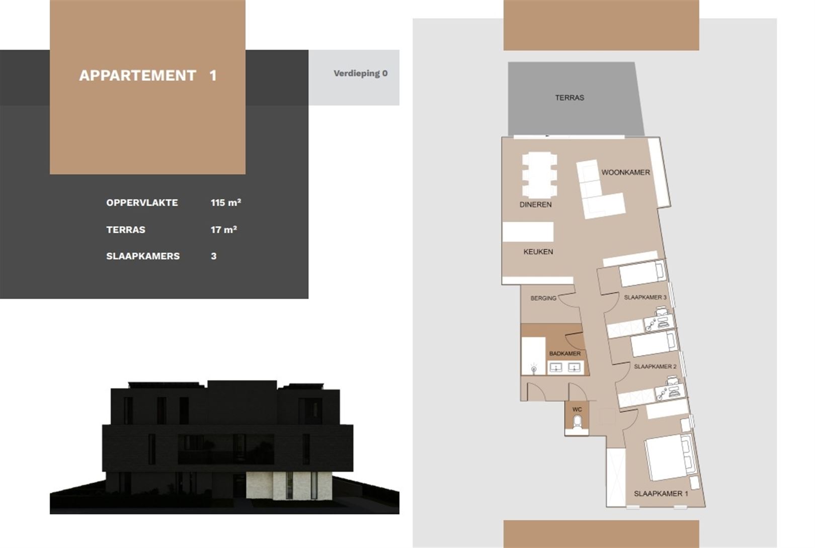 TE KOOP: Ruim nieuwbouwappartement met 3 slaapkamers! - foto 2