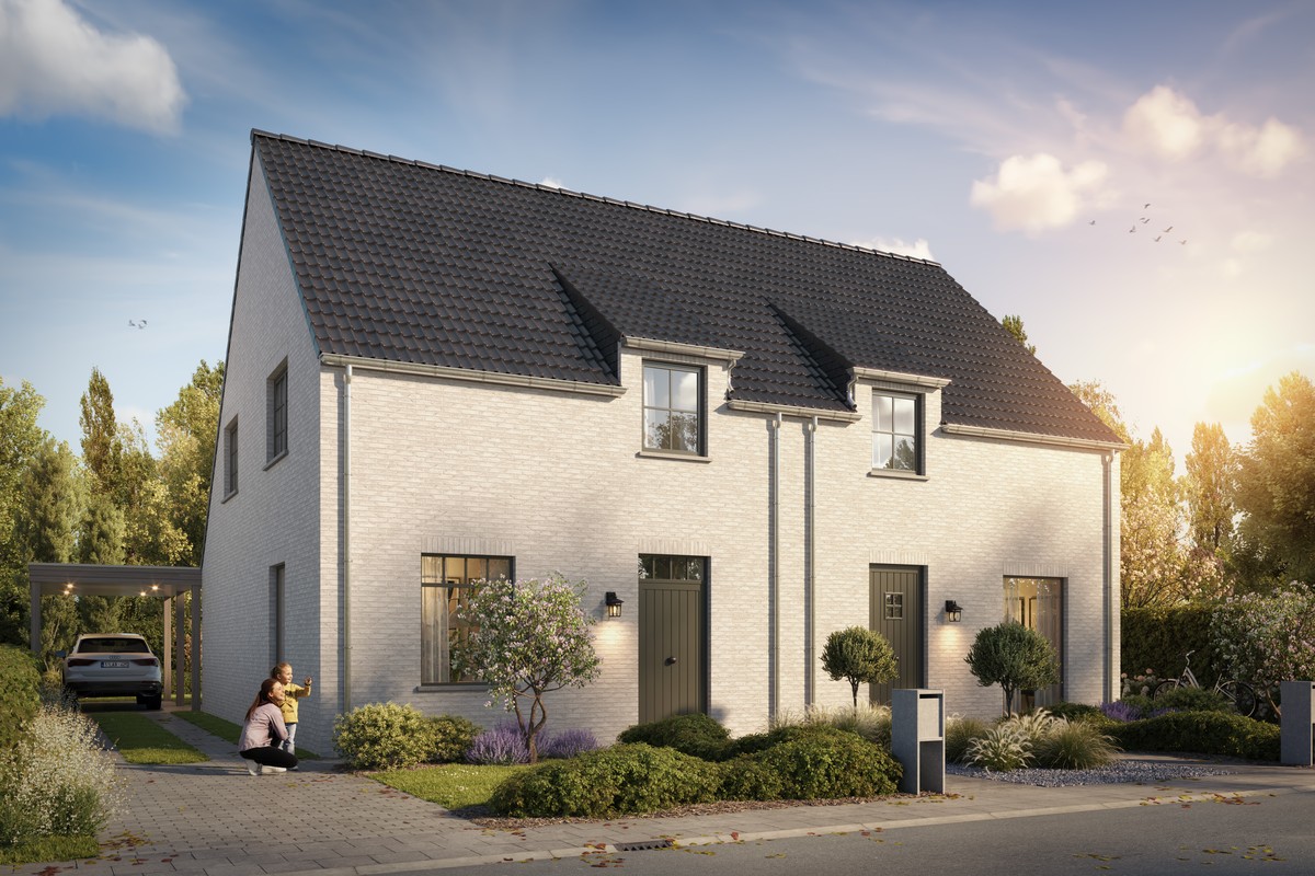 Halfopen nieuwbouwwoningen te koop te Hillegem - foto 1