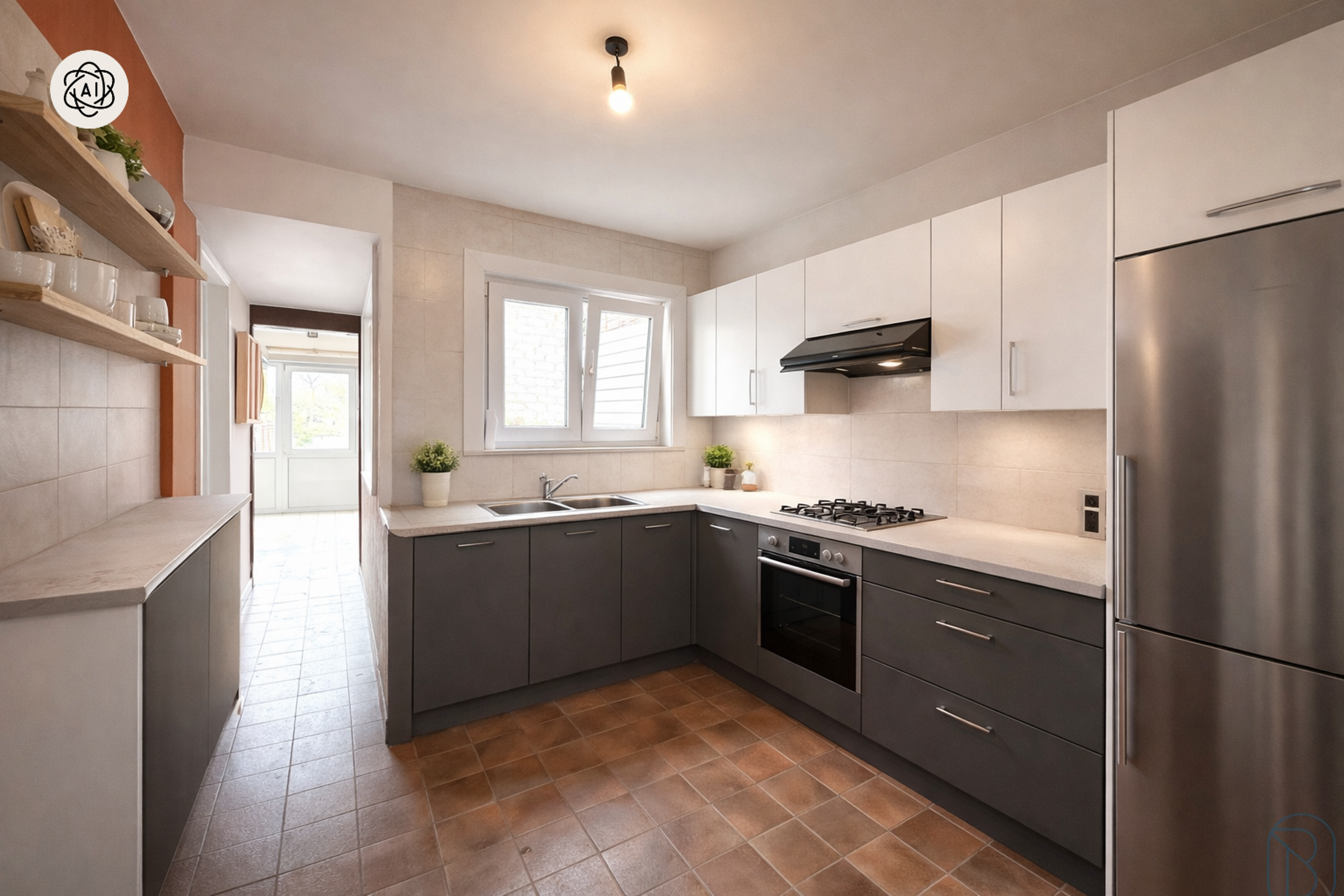 OPBRENGSTEIGENDOM: 2 op te frissen appartementen (1 slpk). - foto 5