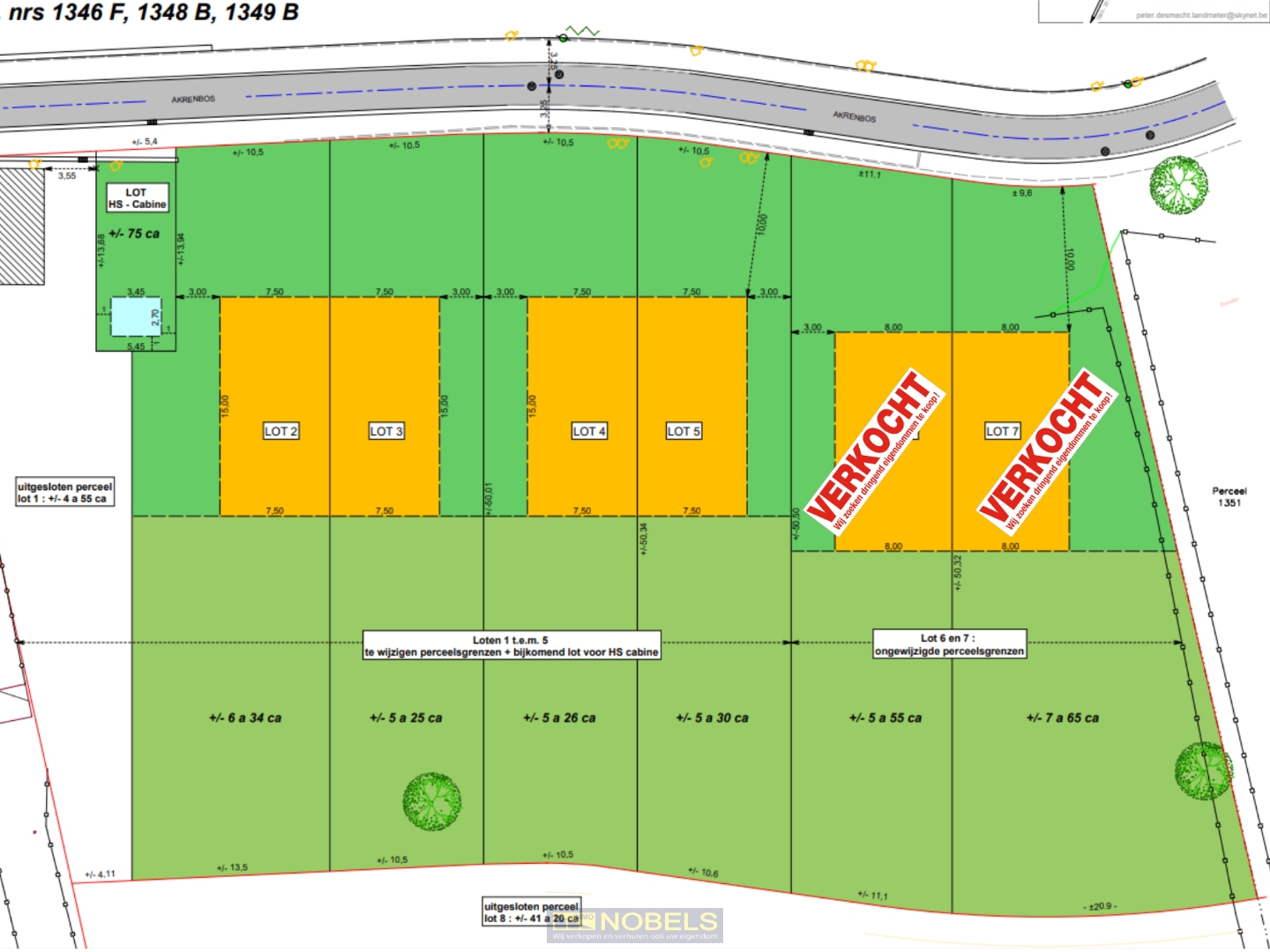 Te koop, rustig gelegen bouwgronden voor HOB te Bever - foto 2