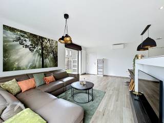 Instapklare woning in een rustige en kindvriendelijke omgeving bestaande uit een inkomhal met afzonderlijk toilet, lichtrijke leefruimte met eet-...