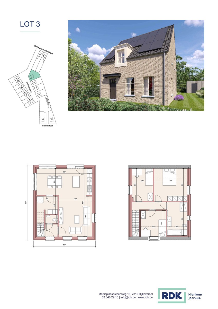 Vrijstaand huis (3slk) met NO terras, tuin & carport - foto 2