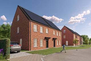 <p><strong>Lot 10 van dit nieuwbouwproject is een mooie halfopen bebouwing op een perceel van 284 m² en heeft een bewoonbare oppervlakte van circa 166 m².<span> Dit lot heeft volgende indeling: Op het gelijkvloers vinden we een inkomhal met gastentoilet, leefruimte met salon, eetplaats en een open keuken en aansluitend een ruime berging. Op de eerste verdieping bevindt zich de badkamer met bad en douche en drie volwaardige slaapkamers. Met een zolderverdieping bereikbaar via een vaste trap beschikt de woning over de mogelijkheid tot een 4de slaapkamer.</span></strong><br /><br /><span>Algemene info</span><br />Dit nieuwbouwproject met 12 woningen wordt gerealiseerd aan de Ploegstraat te Poederlee. Deze weg is een nieuwe zijstraat van de Kouter. Doordat deze nieuwe weg doodlopend is, komt er hier geen doorgaand verkeer waardoor er een autoluwe omgeving ontstaat. Er is hierbij niet enkel plaats voor bebouwing maar ook voor openbaar groen. Dankzij een charmant groen pleintje vormt deze verkaveling een rustig geheel waar het aangenaam wonen is.</p>
<p>Een van de grote troeven van dit project is zijn mooie ligging. U woont hier immers in het hart van Poederlee waardoor u alle nodige winkels en gezellige horecazaken vlak bij de deur vindt. In de ruimere omgeving vindt u echter ook veel groen wat dan weer uitnodigt tot een mooie wandeling of een ontspannende fietstocht.</p>
<p><span>Bij het ontwerp van de woningen werd bewust gekozen voor een klassieke architectuur waardoor dit project een tijdloze uitstraling krijgt.</span></p>
<p><span>Ook binnen werd er veel aandacht geschonken aan woonkwaliteit. Zo hebben alle woningen een ruime, lichte woonkamer met open keuken. Hierbij staan de leefruimtes in direct contact met de achtertuin. Hierdoor kunt u dus steeds genieten van het zicht op uw volledig aangelegde tuin.</span></p>
<p><span>Dankzij deze troeven biedt dit project dan ook een mooie kans op een duurzame en kwalitatieve woning op een toplocatie te Poederlee.</span></p>