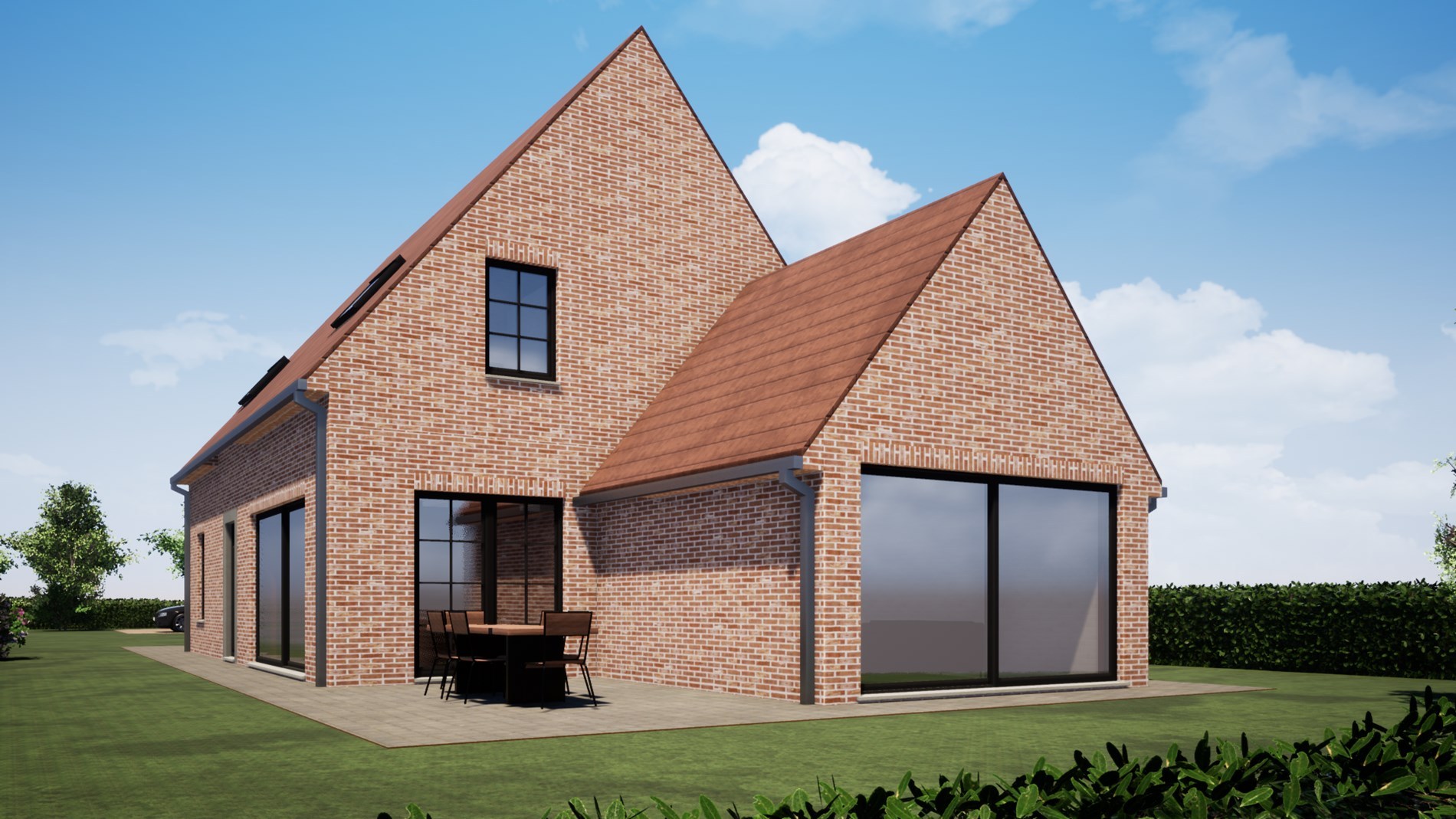 Nieuwbouwwoning (open bebouwing) op ruim perceel van 1064 m² te Oostduinkerke (Koksijde). - foto 1