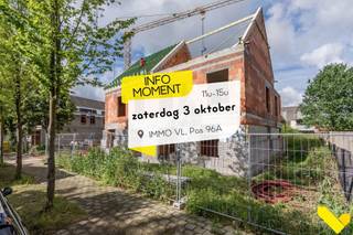 <p><strong>INFO MOMENT NIEUWBOUW - Kom op zaterdag 3 oktober langs op ons kantoor en ontdek alle nieuwbouw in Geel en Westerlo.</strong><br /><strong>Welkom zonder afspraak tussen 11u en 15u in Geel, Pas 96A.</strong><br /><br />LAATSTE Halfopen pastorijwoning in een rustige doodlopende straat in Geel.<br /><br />Ontdek deze prachtige nieuwbouwwoning die landelijke architectuur combineren met een moderne, eigentijdse uitstraling. De woning wordt gebouwd op een perceel van ca. 4a 10ca in een zeer rustige doodlopende straat, waar kinderen veilig op straat kunnen spelen. Bovendien bevindt u zich op wandelafstand van de Werft en de markt van Geel – een unieke combinatie van rust en centrale ligging.<br /><br />Troeven van deze woningen:<br />- Energiezuinige & kwalitatieve bouw met een zeer laag E-peil<br />- ± 265 m² bewoonbare oppervlakte<br />- 3 ruime slaapkamers + uitbreidbare zolder<br />- Afwerking op maat volgens het lastenboek<br />- Carport met bergruimte en fietsenstalling<br /><span><strong><br />Prijsinformatie:<br /></strong>De geadverteerde prijs is <strong>exclusief</strong>:<strong> btw</strong>, aansluitingskosten, notariskosten en registratierechten op het grondaandeel. Onderaan bij het<strong> financieel </strong>luik kan u meer informatie terugvinden over de <strong>totaalprijs</strong> en het voordeeltarief van <strong>6% btw.<br /></strong></span><br />Bent u op zoek naar een kwalitatieve, energiezuinige gezinswoning in een kindvriendelijke omgeving? Maak snel uw afspraak via 014 58 02 08 of info@immovl.be.</p>