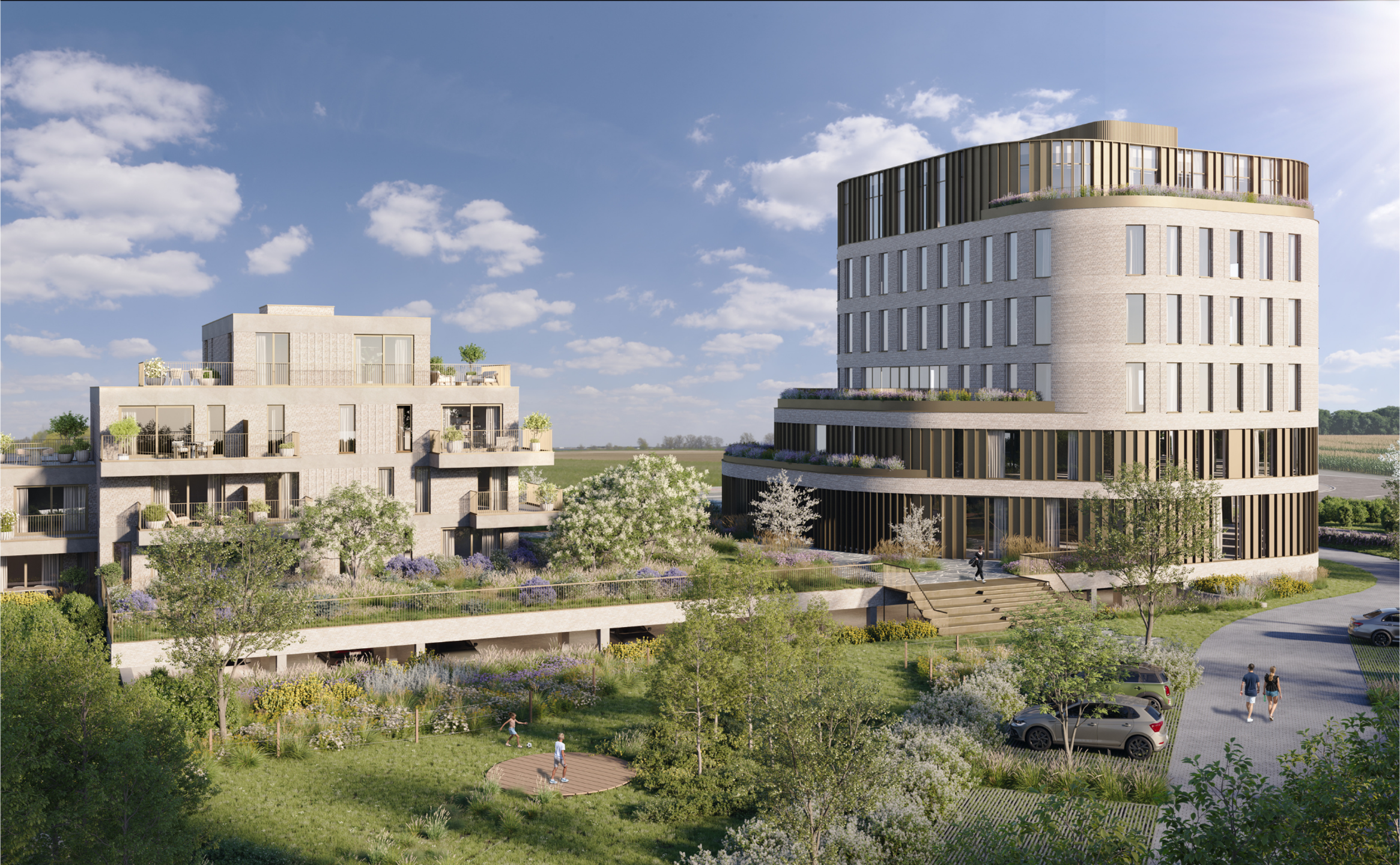 UNIEK, GROEN WOONPROJECT OP VOORMALIGE KBC SITE - foto 4