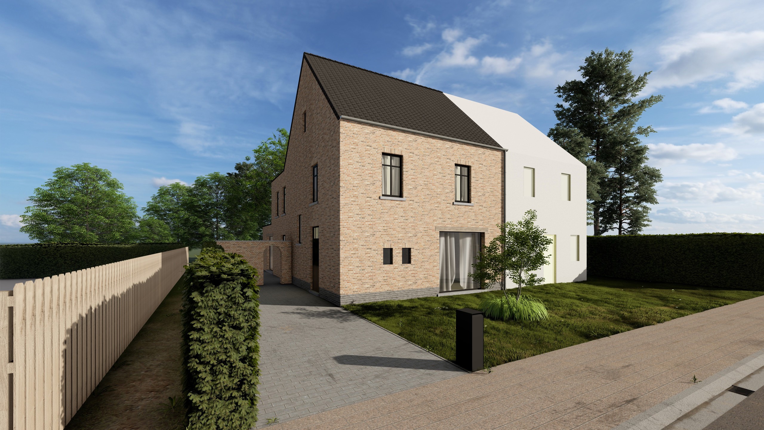 Bouwgrond voor halfopen bebouwing op 704 m² - foto 1