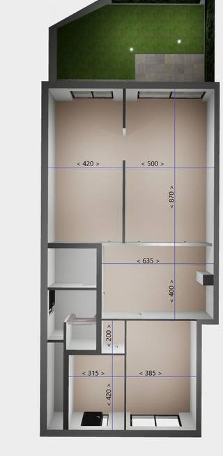 In het centrum van de Zeveneken vinden we deze casco handelsruimte met woonst, of volledige handelsruimte.  Deze handelsruimte is nog volledig zelf...