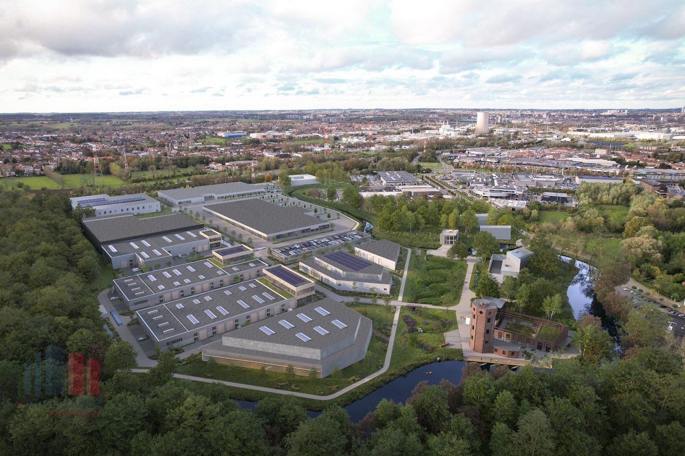 Nieuwbouw magazijn van 893 m² in Drogenbos - foto 5