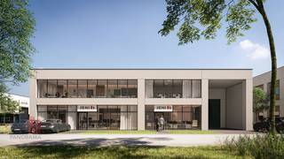 Nieuwbouw KMO-unit met een oppervlakte van 1.047  m² met mezzanine van 130 m² en 16 privatieve parkeerplaatsen te koop.Fantastisch gelegen op amper 2...