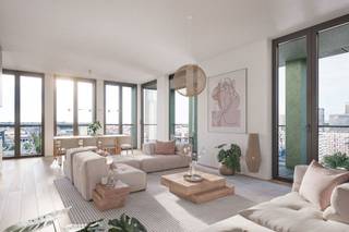 Dit lichtrijke 2-slaapkamerappartement maakt deel uit van het nieuwe woonproject The Banks, op een unieke locatie tussen nabij Tour & Taxis, met...
