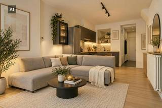 De woning beschikt over een bewoonbare oppervlakte van circa 95 m² en biedt heel wat mogelijkheden om er een gezellige en hedendaagse thuis van te maken.<br /><br />Indeling:<br />Gelijkvloers:<br />-Woonruimte met open keuken<br />-Badkamer<br />-Toegang tot kelder<br /><br />Eerste verdiep:<br />- 2 Slaapkamer<br /><br />Zolder is afgemaakt en is nu ingericht als slaapkamer.<br /><br /><br />Momenteel wordt deze woning nog verhuurd.<br /><br />Hoewel er geen buitenruimte aanwezig is, vormt deze woning een interessante opportuniteit voor starters, alleenstaanden, koppels of investeerders die op zoek zijn naar een compacte stadswoning in Mechelen.<br /><br />De Gebroeders Verhaegenstraat is een erfgoedstraat gelegen in hartje Mechelen. Het intern samenvoegen van woning nr 20 en 22 zou na overleg met bouwdienst mogelijk moeten zijn mits behoud van de originele gevels. Vergunning zelf te bekomen.<br /><br />Maak snel je afspraak met Dewaele vastgoed te Mechelen<br /><br />Bestuursmaatregelen in het maatregelenregister: nee<br /><br />Deze AI-visualisaties zijn bedoeld als inspiratie. Er werd geen rekening gehouden met technische specificaties, stedenbouwkundige voorschriften of de concrete mogelijkheden tot realisatie.