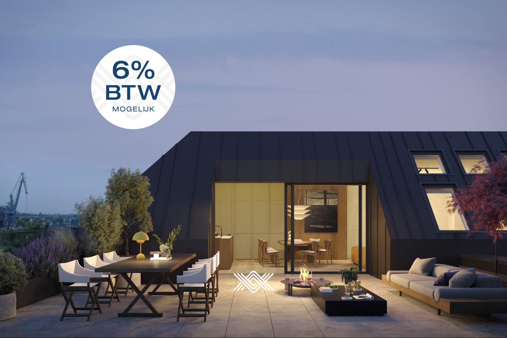 Penthouse met drie slaapkamers en riant terras - photo 1