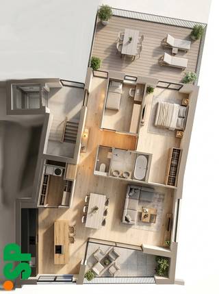 Nieuwbouwappartement met tal van licht dankzij zijn twee terrassen.<br /><br />Indeling APPARTEMENT 1:<br />Via de gemeenschappelijke trap of lift komt u binnen in een ruime hal dat leidt naar de open leefruimte en zijn grote aansluitende keuken. Naast de keuken hebben we een praktische berging. Vanuit de leefruimte kunnen we naar het voorste terras (9,53m²) dat uitkijkt op het Astridplein. Dankzij de grote raampartijen vooraan genieten we zowel in de keuken als in de leefruimte van veel natuurlijk lichtinval.<br />Verder beschikt dit appartement nog over een gastentoilet, badkamer, en twee slaapkamers. Het unieke element hier is het tweede en grote terras (27,76) aan de achterzijde dat niet enkel via de slaapkamers te betreden valt maar ook vanuit de inkomhal, perfect voor uw bezoekers dus!<br />Bij dit appartement hoort een staanplaats en berging op het gelijkvloers dat bij aan te kopen is.<br /><br />Verkoop onder btw-stelsel 6% mogelijk!<br /><br />Wenst u meer info, contacteer IMMO SP op het nummer 014/51.95.00of via caro@immosp.be