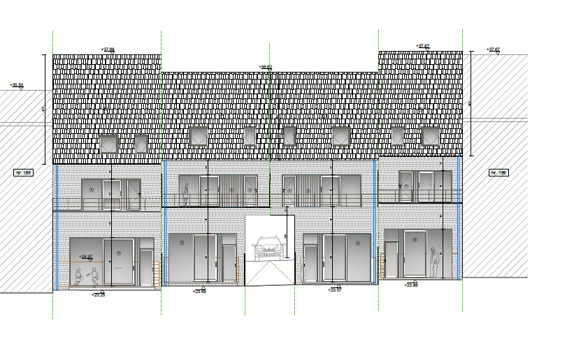 Vergund project voor 4 nieuwbouwwoningen met rivierzicht - foto 3
