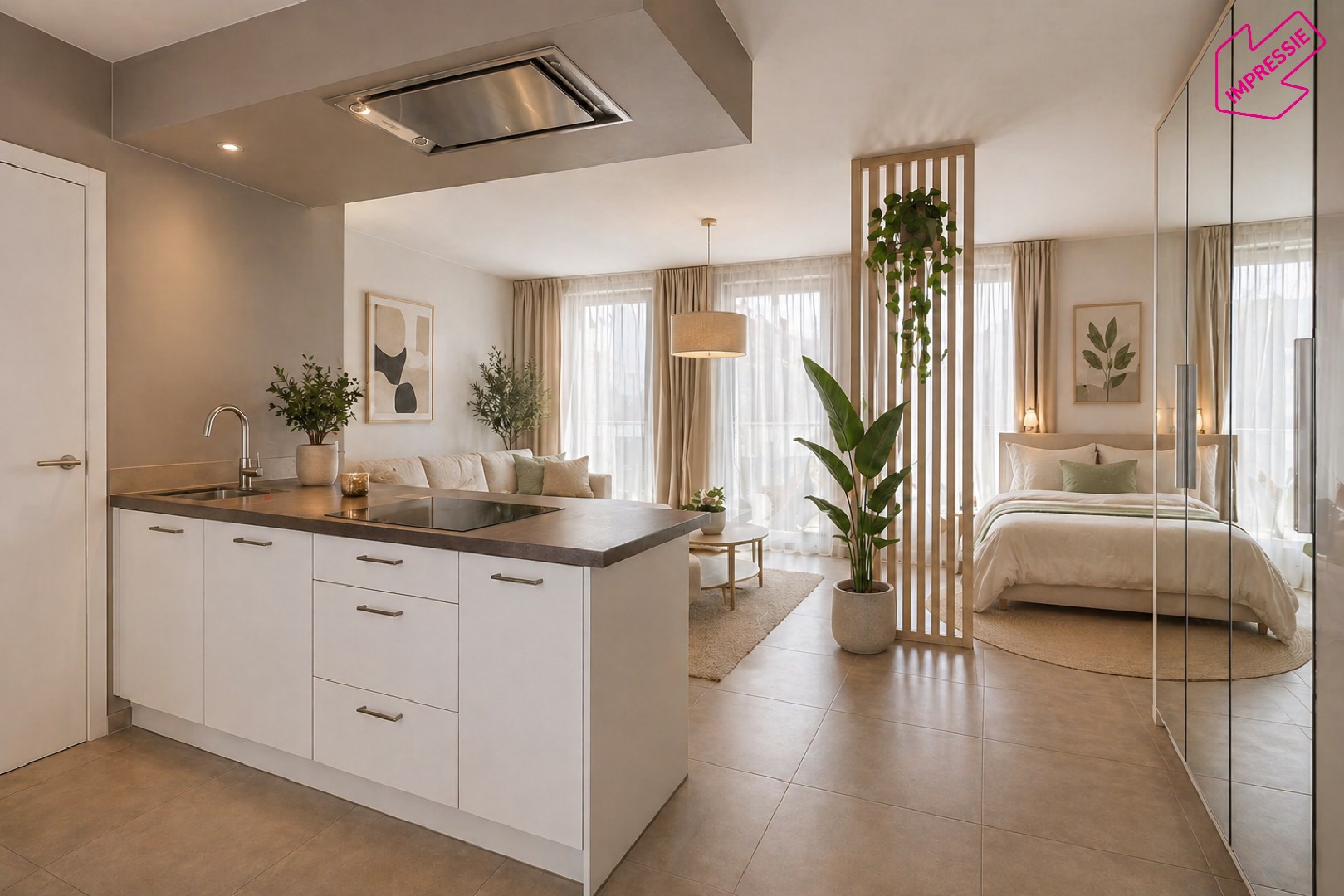 Slim wonen of zorgeloos investeren – stijlvolle studio met terras in Boechout - foto 3