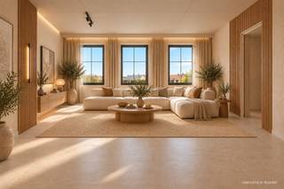 <p>Discover this windproof shell property featuring three bedrooms, two bathrooms, an indoor garage, and two outdoor spaces. The property is spread across several floors and presents an exciting opportunity for those who want to finish their future home entirely to their own taste and living needs.</p><p>Thanks to the current stage of construction, you, as the buyer, will enjoy great freedom in the interior design. From flooring, interior doors, and plumbing fixtures to lighting and material choices: you determine the look and feel of the home yourself. This allows you to create a personalized home that perfectly matches your lifestyle.</p><hr /><p>On the ground floor, you’ll be welcomed into the entry hall. This floor also features an indoor garage—a major asset for safely parking your car, storing bicycles, or providing additional storage space. At the rear, this floor opens onto a low-maintenance city terrace.</p><p>The first floor serves as the central living area. Here you’ll find the open-concept living and family room, with ample space to create a cozy sitting and dining area. The open layout fosters a pleasant sense of togetherness and makes this floor the daily heart of the home. A first bathroom is also located on this level.</p><hr /><p>The second floor features three bedrooms. These can be flexibly arranged as bedrooms, children’s rooms, guest rooms, or home offices. One of the bedrooms features its own terrace, a lovely addition that provides extra light and a private outdoor space. A second bathroom is also located on this floor, contributing to the residents’ daily comfort and privacy.</p><p>The third floor comprises an attic space. This offers additional possibilities as a storage area, hobby room, or multipurpose room, depending on your personal preferences and the final finish.</p><hr /><p>The sales price is broken down as follows: the land portion amounts to €115,000, on which 12% registration fees are due. The building portion amounts to €234,000, to which the reduced VAT rate of 6% applies, provided the legal conditions are met.</p><p>With three bedrooms, two bathrooms, an indoor garage, and a versatile attic, this home combines a practical layout with exceptional potential.</p><p>Request more information or schedule a visit easily online, by phone at 09 310 77 07, or by email at info@woonhoekvastgoed.be.</p>