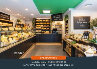 <u><strong>OPENDEURMOMENT OP MAANDAG 29 JUNI 2026 tussen 14u00 en 18u00 ( op afspraak)</strong></u><br /><br />U kunt een BOD uitbrengen op deze woning, rekening houdend met de AANVANGSPRIJS van <strong>€ 590.000,00</strong>, elk hoger BOD wordt voorgelegd aan de eigenaars die al dan niet kunnen ingaan op dit aanbod.<br /><br />Bent U op zoek naar dit commercieel pand met ruimte, flexibiliteit en toekomstpotentieel? <strong>Dit eigendom met 462 vierkante meter handelsoppervlakte </strong>biedt een unieke kans voor ondernemers die hun zaak willen starten of uitbreiden. Momenteel ingericht als bakkerij, beschikt het pand over <strong>een functionele winkelruimte</strong> met aangename uitstraling en voldoende plaats voor productie en verkoop. Achteraan bevindt <strong>een ruime dubbele garage</strong>, ideaal voor stockage, logistiek of als extra werkruimte. <br /><br />De combinatie van een ruime handelsruimte en achterliggende werkzones creëert een sterke meerwaarde voor ondernemers die op zoek zijn naar flexibiliteit en groeipotentieel. Hierdoor is het pand niet alleen geschikt voor voedingsactiviteiten zoals een bakkerij, slagerij, traiteurzaak of horecaconcept, maar ook voor andere commerciële invullingen zoals een winkel, showroom, praktijkruimte (medisch of paramedisch), kantoorruimte, fitness- of wellnessconcept, of een creatieve werkplek.<br /><br /><strong>Wonen en werken op 1 adres is hier ook mogelijk gezien de woonst boven het handelsgedeelte.</strong><br /><br /><strong>De ruime woonst</strong> op de eerste en tweede verdieping met volledig ingerichte keuken &amp; open leefruimte met gashaard, slaapkamer en <strong>zuidgericht dakterras</strong>. Op de tweede verdieping is er nog een badkamer met ligbad, toilet, dubbele wastafel in meubel en vier mooie slaapkamers.<br /><br /><u><strong>Sterke punten van dit pand:</strong></u>
<ul>
	<li><strong>Commerciële ruimte</strong> met huidige invulling als bakkerij;</li>
	<li>Het pand beschikt over <u><strong>twee afzonderlijke ingangen</strong></u>, zowel aan de voor- als achterzijde, wat zorgt voor een <u><strong>vlotte toegankelijkheid en een praktische scheiding </strong></u>tussen commerciële en operationele activiteiten;</li>
	<li>Grote, flexibel in te richten ruimtes;</li>
	<li><strong>Dubbele garage en ingang</strong> met tal van mogelijkheden;</li>
	<li>Handelsfonds te bespreken met eigenaar indien uitbating bakkerij;</li>
	<li>Op de eerste verdieping en de tweede is er nog een volledig ingericht woongedeelte.</li>
</ul>
Kortom een pand dat meegroeit met Uw ambities en zich leent tot verschillende commerciële concepten met woonfunctie erbij.<br /><br />Voor vragen of meer informatie omtrent dit pand contacteer ons gerust via: <strong>oostkamp@caenen.be</strong>