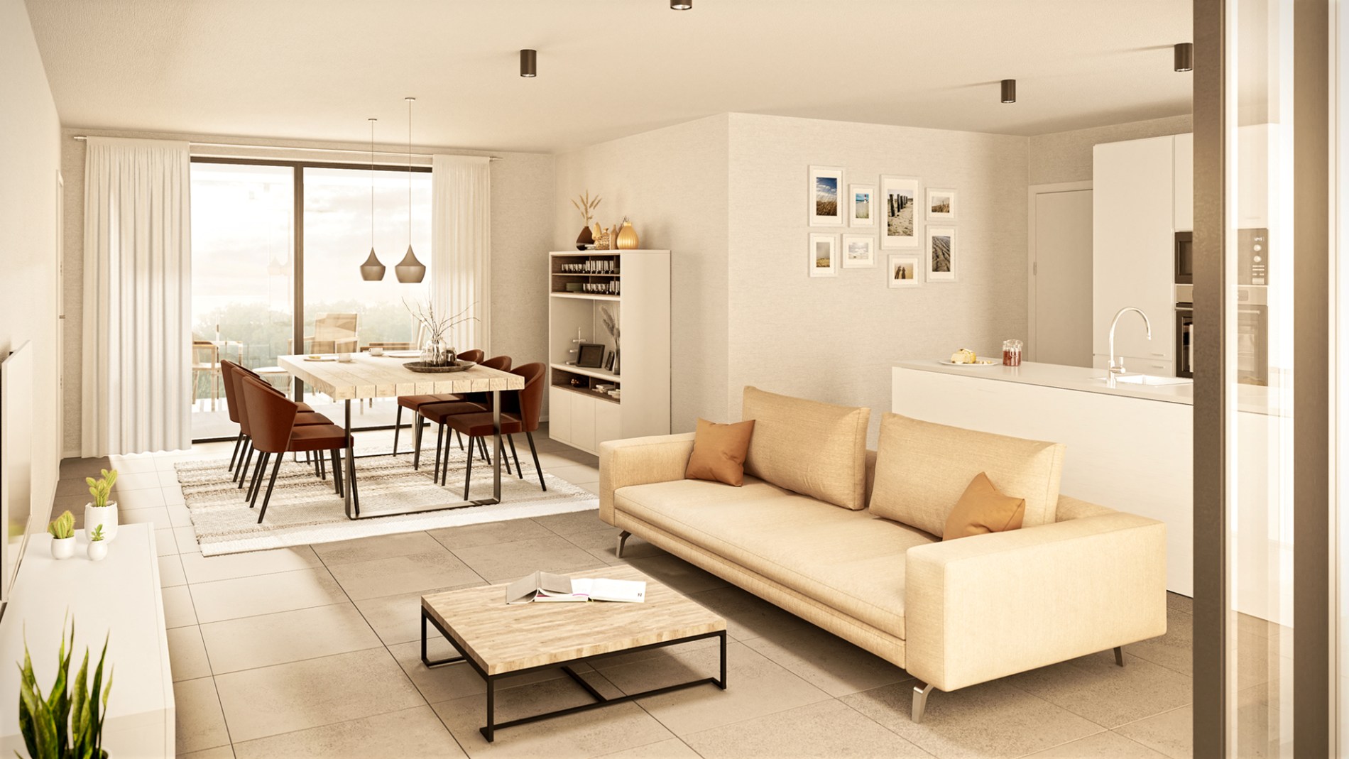 Gelijkvloers appartement (107 m²) met 2 slpk, 2 overdekte terrassen en knusse tuin. - foto 5