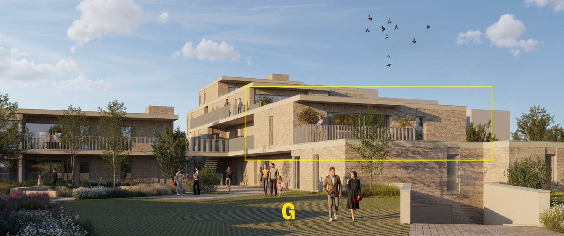 Nieuwbouwappartement op de 1ste verdieping met 3 slaapkamers en met zicht op de tuin, in res. de Boomgaard vlakbij het centrum van Hoeselt - foto 4