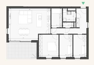 <strong>INDELING<br /></strong>Dit appartement beschikt over een lichtrijke leefruimte met open keuken en toegang tot het ruime terras. Verder telt dit appartement 3 slaapkamers, een badkamer, apart toilet en berging.<br /><br /><strong>BIJZONDERHEDEN</strong><br />Ondergrondse parking en berging zijn niet inbegrepen in de verkoopprijs.<br />Dankzij de moderne en hedendaagse technieken wordt het zeer energiezuinig en duurzaam wonen.<br /><br /><strong>POSITIEVE ASPECTEN<br /></strong>Nieuwbouw<br />Energiezuinig<br />Kwalitatieve materialen<br />Groene ligging met eigen parktuin<br />Vlakbij "Domein de Renesse"