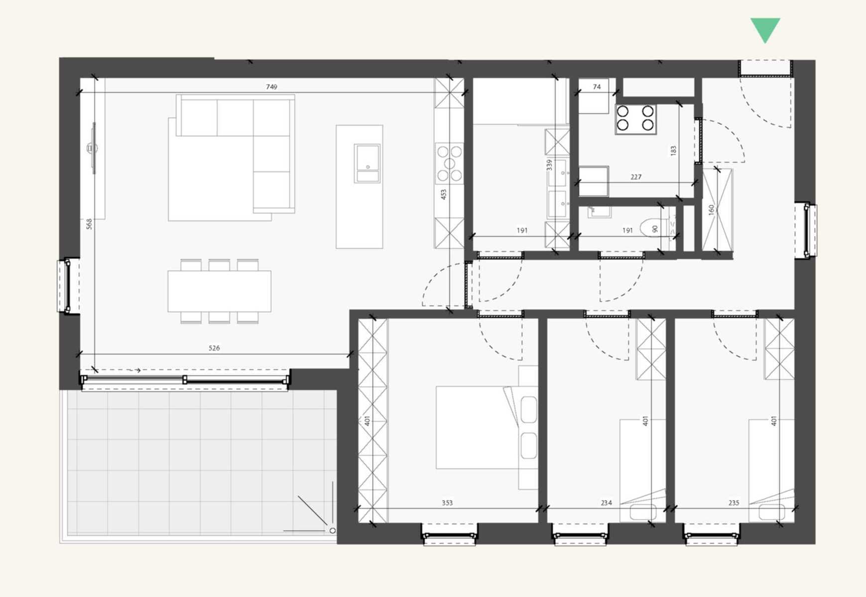 1.1 Appartement met 3  slaapkamers op de 1ste verdieping - foto 2