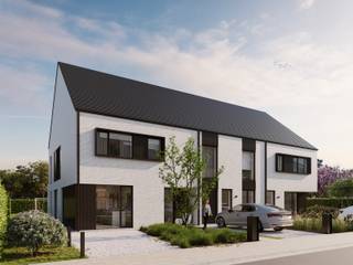 TE KOOP in Wichelen - 3 energiezuinige nieuwbouwwoningen met oog voor moderne architectuur en hoge afwerkingsgraad.Het woonproject telt 3 woningen...