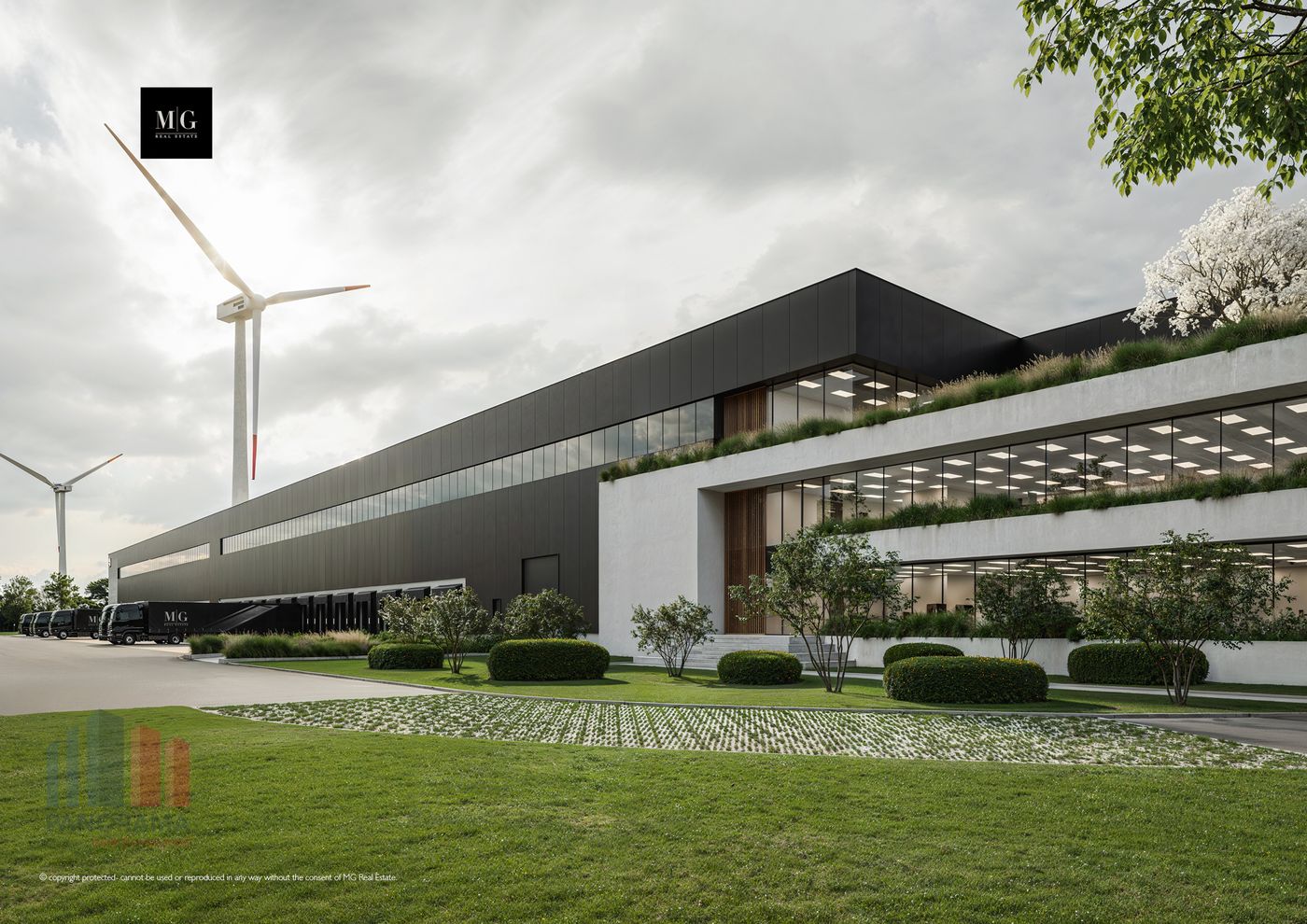 LOGISTIEKE MAGAZIJN MET UITSTEKENDE ZICHTBAARHEID VANAF DE E313 - foto 1