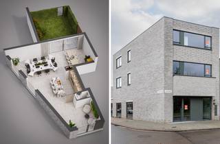 <p><strong>Maak je carrièredromen waar in deze kantoor-/ praktijkruimte</strong></p>
<p>Ondernemers van Deurne en omstreken, graag jullie aandacht! Wij hebben ten slotte iets ‘anders dan anders’ in de aanbieding – en ’t zou zomaar eens de plek kunnen zijn waar jij die ambitieuze dromen zal gaan uitbouwen… Ontdek dit lichtovergoten kantoor mét parkeerplaats en tuin – en begin al maar na te denken over dé perfecte inrichting. Kom binnen!</p>
<p><strong> </strong></p>
<p><strong>Lichtovergoten, goed zichtbaar hoekpand in woonwijk</strong></p>
<p>De wijk waarin we ons vandaag bevinden, is een spiksplinternieuwe woonwijk in het gezellige Deurne-Zuid. Dat betekent: héél erg veel bekijks – en dus de ideale locatie voor ondernemers die al een Deurnes adres op hun identiteitskaart hebben staan. Verder werk je hier in een hoekpand met grote raampartijen, waardoor je altijd kan rekenen op een zonovergoten werkdag…</p>
<p></p>
<p><strong>Wat er al is - en wat nog kan komen</strong></p>
<p>Er ligt een ventilatiesysteem D klaar, net zoals de aansluitingen voor een lucht- of warmtepomp voor de verwarming. Daarnaast is er ook de mogelijkheid om zonnepanelen te installeren op ’t dak – en is het de bedoeling om vloerverwarming te leggen.</p>
<p><strong> </strong></p>
<p><strong>Tuintje en dubbele autostaanplaats</strong></p>
<p>Klanten, collega’s of patiënten ontvangen? Kan allemaal: je hebt hier tenslotte een dubbele autostaanplaats (verplicht bij aan te kopen). Daarnaast heb je als eigenaar van dit kantoor ook recht op een eigen plekje in de fietsenberging. Als laatste heb je hier ook een intens gezellige, en privaat, tuintje: héérlijk om op ’t gemak te gaan lunchen in de zomer.</p>
<p><strong> </strong></p>
<p><strong>Ontzettend veel speelruimte</strong></p>
<p>In dit pand hanteren we ’t motto ‘niets moet, alles mag’. De bewuste keuze om niet alles af te werken, zorgt ervoor dat jij je eigen kantoor totaal naar eigen goesting kan aankleden en inrichten. Je kiest je eigen materialen en beslist zelf waar alle stopcontacten komen. Daarnaast is er ook de mogelijkheid om aansluitingen voor sanitaire voorzieningen en/of een keuken te plaatsen. Wat jij maar wil!</p>
<p><strong> </strong></p>
<p><strong>Klaar voor je eigen kantoor? Info@ugly.be!</strong></p>