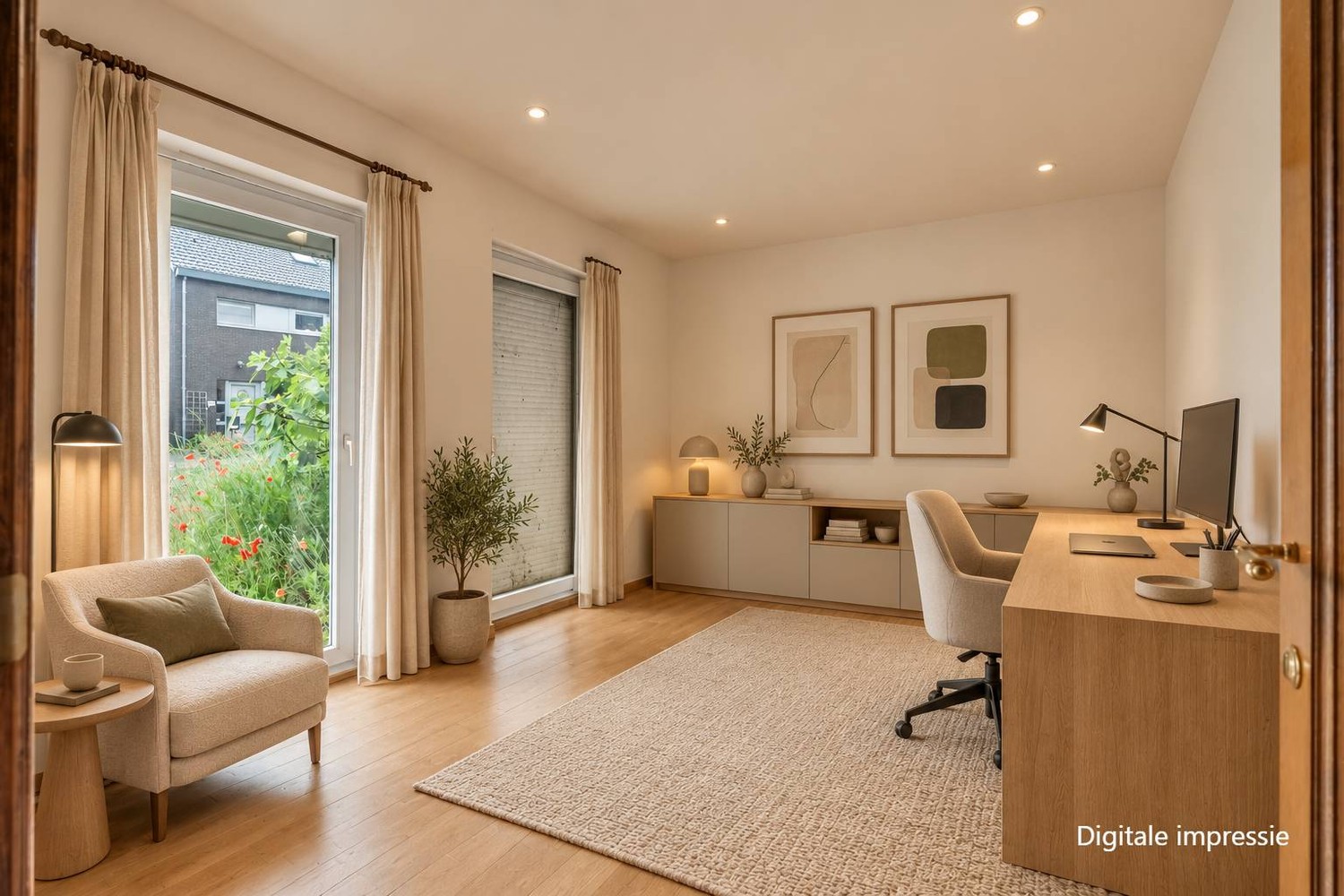 Te renoveren woning met vier slaapkamers, inpandige garage en noordwest georiënteerde tuin op een perceel van 6 are 78 ca te Begijnendijk ! - foto 5