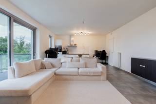 Quares - TREVI Groep presenteert:<br /><br />Dit ruime en lichtrijke 1-slaapkamerappartement is gelegen in een recent en goed onderhouden gebouw.<br /><br />Bij het binnenkomen bereikt u de inkomhal die toegang geeft tot de ruime leefruimte met open keuken en eetplaats. Dankzij de grote raampartijen geniet het appartement van veel natuurlijke lichtinval. Vanuit de leefruimte heeft u rechtstreeks toegang tot het overdekte terras met aangenaam groen uitzicht.<br /><br />De open keuken sluit mooi aan op de leefruimte en is praktisch ingericht met de nodige toestellen en voldoende kastruimte.<br /><br />Verder beschikt het appartement over één volwaardige slaapkamer met veel kastruimte. De badkamer is uitgerust met een inloopdouche en lavabo. Daarnaast is er een afzonderlijk toilet.<br /><br />Een ondergrondse autostaanplaats is bij aan te kopen voor 24.000 euro.<br /><br />De combinatie van de ruime leefruimte, het terras met groen uitzicht en de centrale ligging maakt dit appartement ideaal voor eigen bewoning of als investering. Ook voor de dagelijkse boodschappen geniet u van extra comfort, met een Albert Heijn vlak naast het gebouw. Daarnaast zijn openbaar vervoer en belangrijke invalswegen vlot bereikbaar en geniet u van een goede verbinding met Antwerpen-centrum.<br /><br />Interesse? Contacteer ons voor een bezoek of meer informatie.