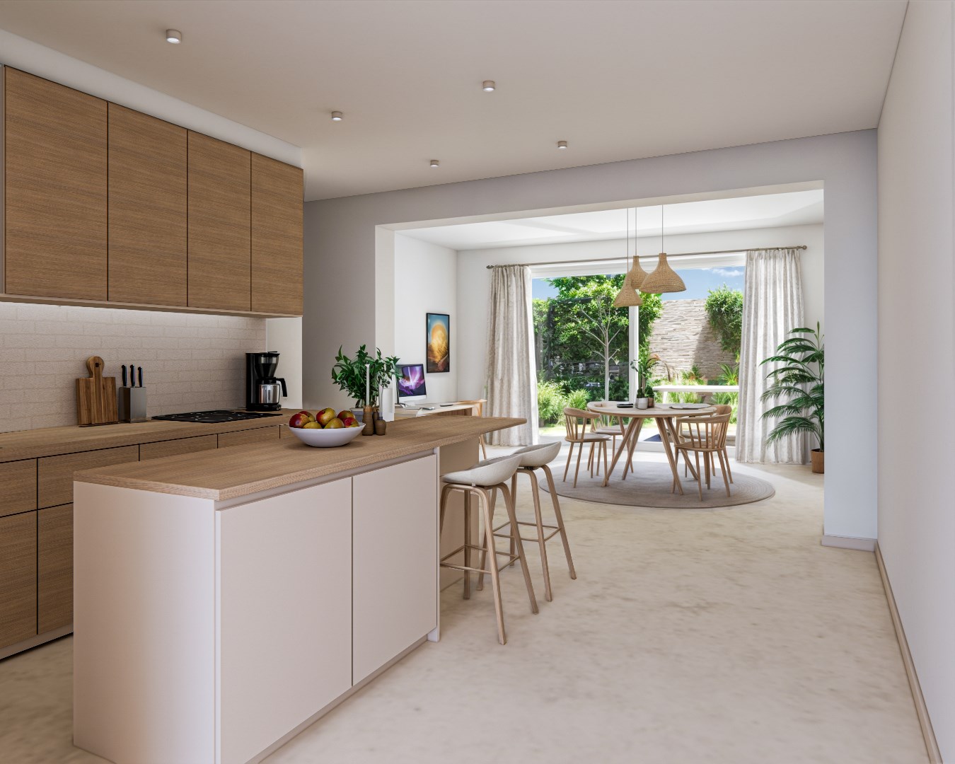 STEUTEL-OP-DE-DEUR STADSWONING MET ZONNIGE TUIN OP TOPLIGGING - foto 1