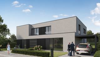 Deze nieuwe woningen bouwen we aan de Vlasmeers in Ooigem, deelgemeente van Wielsbeke. Hier woon je in een aangename, rustige woonbuurt in de buurt van winkels, scholen (basisschool op 1 km) en openbaar vervoer (bushalte op 700 m). Bovendien geniet je er van een vlotte verbinding met de belangrijkste invalswegen. Ooigem is gelegen in de vallei van de Leie, wat tal van mooie wandel- en fietsroutes oplevert.

Deze moderne woningen beschikken over: een inkomhal met toilet, een ruime eet- en zitruimte met veel lichtinval, aansluitend een open keuken met zicht op de tuin, een wasplaats, 4 slaapkamers, een badkamer, een (technische) berging en een afzonderlijk toilet boven. Elke woning heeft een carport of garage. Het gebruik van een warmtepomp, in combinatie met vloerverwarming en zonnepanelen zorgt ervoor dat jouw toekomstige energiefactuur onder controle blijft (E10).