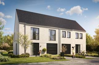 Hectaar bouwt twee energiezuinige en praktisch ingerichte nieuwbouwwoningen op een rustige ligging in Elewijt (Zemst).<br />De woningen zijn rustig gelegen maar toch zeer centraal nabij verschillende winkels, een lagere school en rechtstreeks verbinding naar alle invalswegen. Ideaal voor mensen die bereikbaarheid zoeken maar vooral rust.<br /><br />Bij elke woning krijgt de koper de kans om volledig inspraak te hebben in de inrichting en afwerking van de woning. In samenspraak met onze betrouwbare partnerleveranciers kies je zelf de materialen en afwerking volgens smaak en budget – zo maak je van deze woning écht jouw thuis.<br /><br /><strong>Indeling Lot 02:</strong><br />Gelijkvloers: Inkomhal met gastentoilet, ruime leefruimte met open keuken ( 41,51m²) en een inpandige garage<br />Verdieping: Nachthal met apart toilet, 3 zeer ruime slaapkamers (14,96m² - 13,98m² - 12,30m²), badkamer uitgerust met ligbad, inloopdouche en dubbele lavabomeubel<br />Zolder: Toegankelijk via het zolderluik - ideaal als extra opbergruimte/uitbreiding (36m²)<br /><br /><strong>Troeven van deze woning:</strong>
<ul>
<li>Energiezuinig wonen</li>
<li>Lucht/water warmtepomp, zonnepanelen en vloerverwarming </li>
<li>Ruime percelen</li>
<li>Regenwaterput 7.500l aangesloten op toiletten/wasmachine/buitenkraan</li>
<li>Inpandige garage</li>
<li><strong>Aankoop mogelijk aan 6% btw! </strong></li>
</ul>
Wens je meer informatie, contacteer ons vandaag nog voor meer informatie of een afspraak op kantoor te Asse. Plannen van de woning zijn terug te vinden op www.hectaar.be<br /><span>(Foto's zijn referentiebeelden van voorgaande projecten)</span>