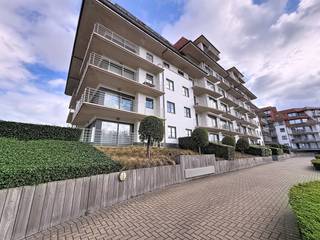 Instapklaar en ruim tweeslaapkamer appartement met groot zuidgericht terras, gunstig gelegen tussen Nieuwpoort-Bad en Nieuwpoort-Stad, nabij de havengeul.<br />Het appartement beschikt over een ruime inkomhal met apart toilet, een lichtrijke woonkamer met open, volledig ingerichte keuken, aanpalende berging en toegang tot het ruime zuidgerichte terras.<br />Verder omvat het appartement twee slaapkamers, elk met een eigen badkamer. Eén van de slaapkamers beschikt eveneens over toegang tot het terras.<br />Het appartement beschikt over een privatieve kelderberging op niveau -1.<br />Mogelijkheid tot aankoop van een garagebox in het ondergrondse complex.