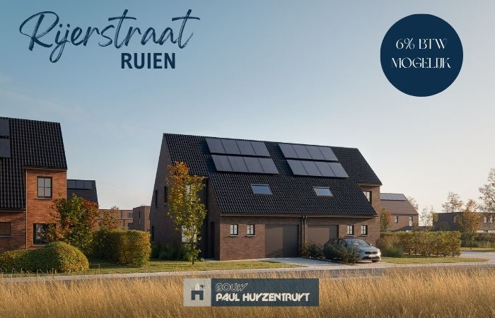 Hedendaagse nieuwbouwwoning te koop in Ruien met hele ruime tuin - 6% BTW mogelijk! - foto 4