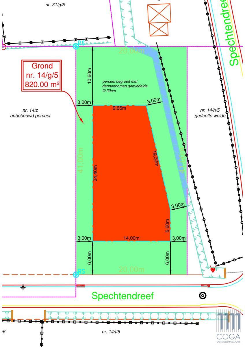 Bouwgrond - 820m² - 20m breed - in BPA Recreatief Woongebied - foto 4
