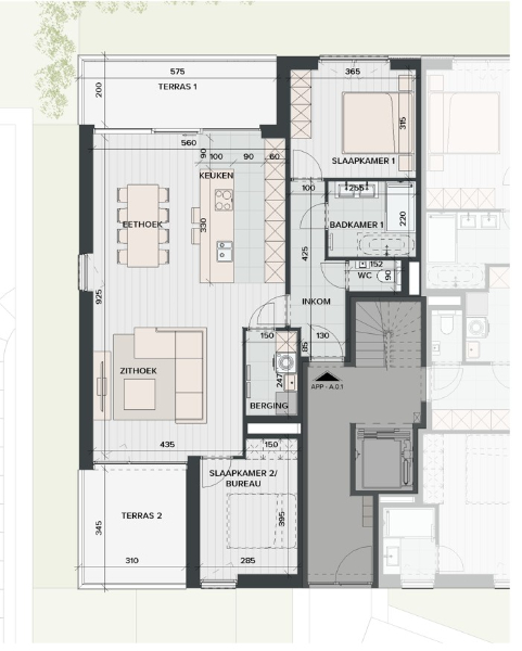 Ruim en energiezuinig gelijkvloersappartement met prachtig uitzicht op het water - foto 2