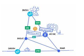 Ces bureaux sont situés dans le parc d'affaires Axis Parc à Mont-Saint-Guibert. La proximité de l'université de Louvain-La-Neuve, de Wavre et...