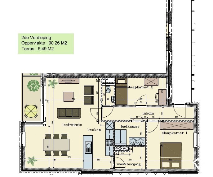 Appartement met 2 slaapkamers en garagebox te Westrozebeke - foto 4