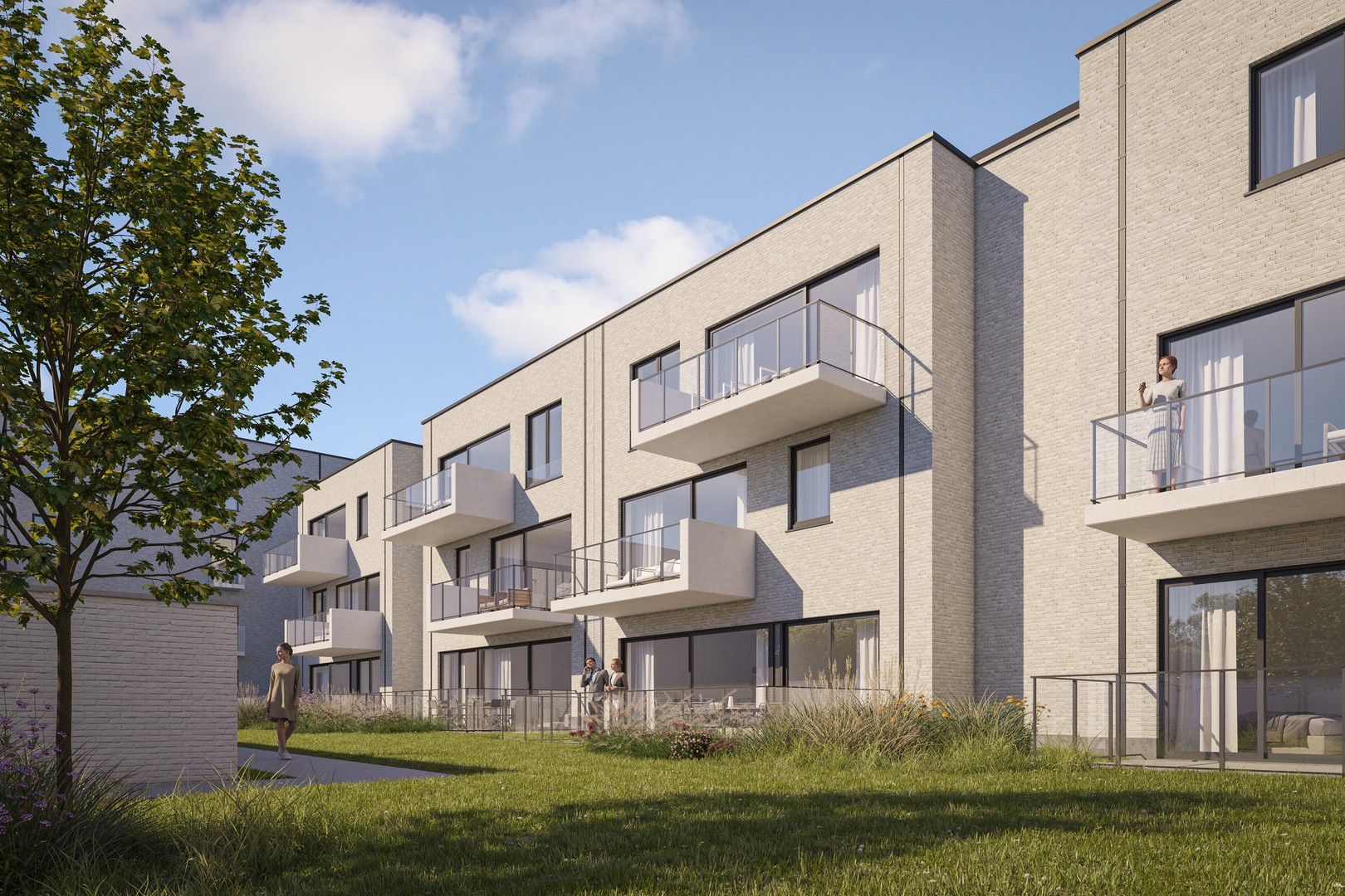 Appartement neuf de deux chambres orienté au sud et économe en énergie dans un environnement calme avec une oasis de verdure. - photo 3